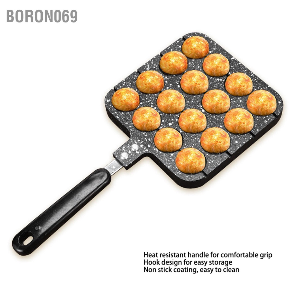 Khuôn Làm Bánh Takoyaki 16 Lỗ Bằng Hợp Kim Nhôm Tiện Dụng Cho Nhà Bếp
