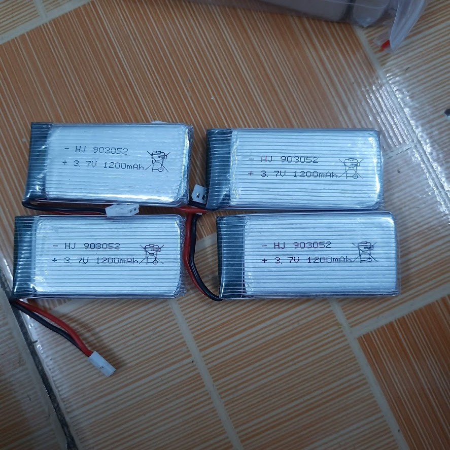 Pin 3.7v 1200mAh dùng cho máy bay điều khiển từ xa cổng nối XH2.54