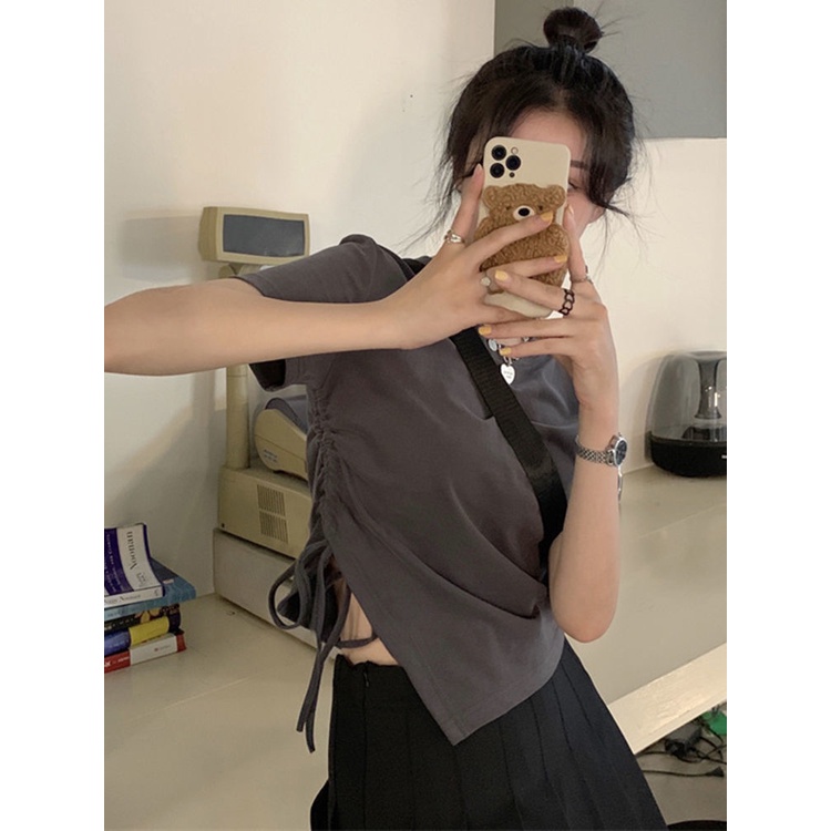 Áo Thun Ngắn Tay Phong Cách Hàn Quốc Năng Động Dành Cho Nữ