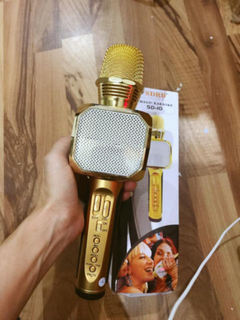 [Mã ELHACE giảm 4% đơn 300K] Mic Karaoke Bluetooth Magic SDRD SD10 hàng loại 1 âm thanh To Chuẩn-Phụ Kiện Nhật Linh