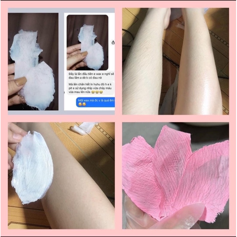 Combo sáp wax lông nhập khẩu hard wax bean và mỡ trăn [Tặng] chén silicon và que quét sáp