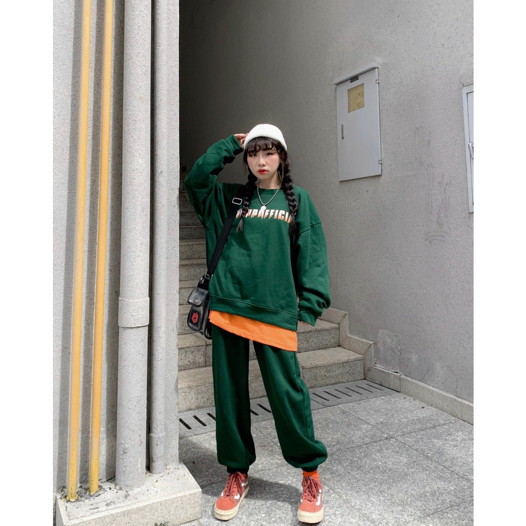 SET NỈ BÔNG FIRE SET UNISEX - XANH