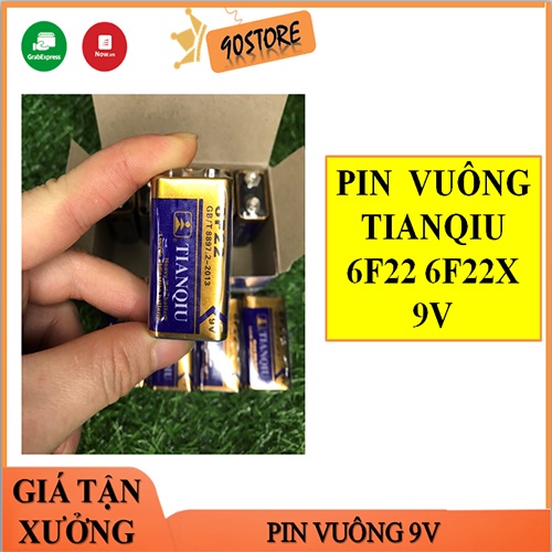 Pin 9V TIANQIU Vuông 6F22X Thông Dụng