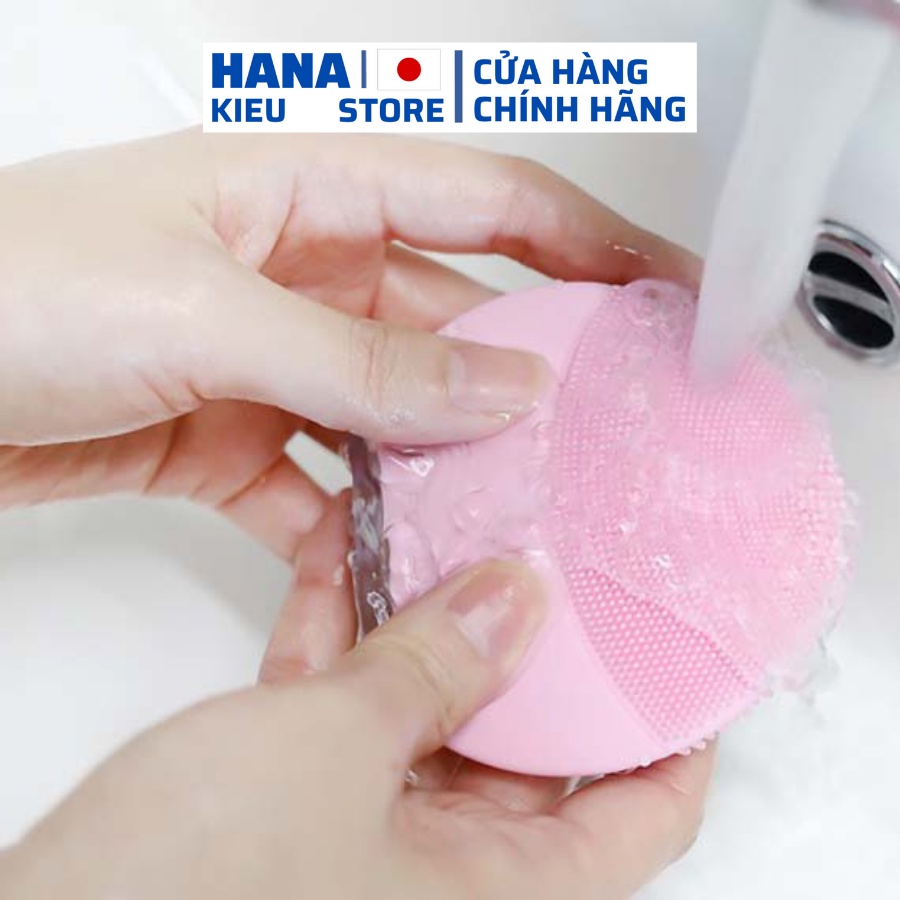 Máy Rửa Mặt Massage mini cầm tay Silicon sạch sâu nâng cơ giảm nhăn