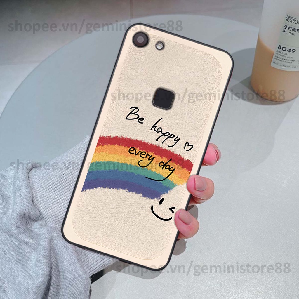 Ốp Vivo V7 / V7 Plus / V7+ in hình cô gái be happy trẻ trung cá tính năng động