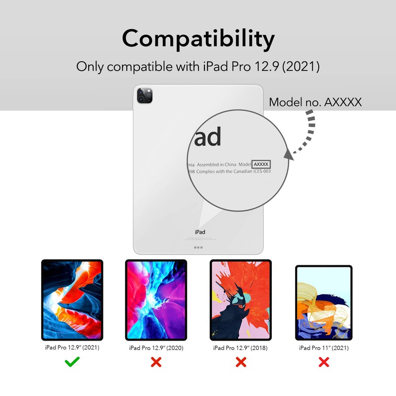 Ốp Case Dành Cho iPad Pro 12.9 2021 M1/ 2022 M2 ESR Project Zero Slim Soft- Hàng Chính Hãng