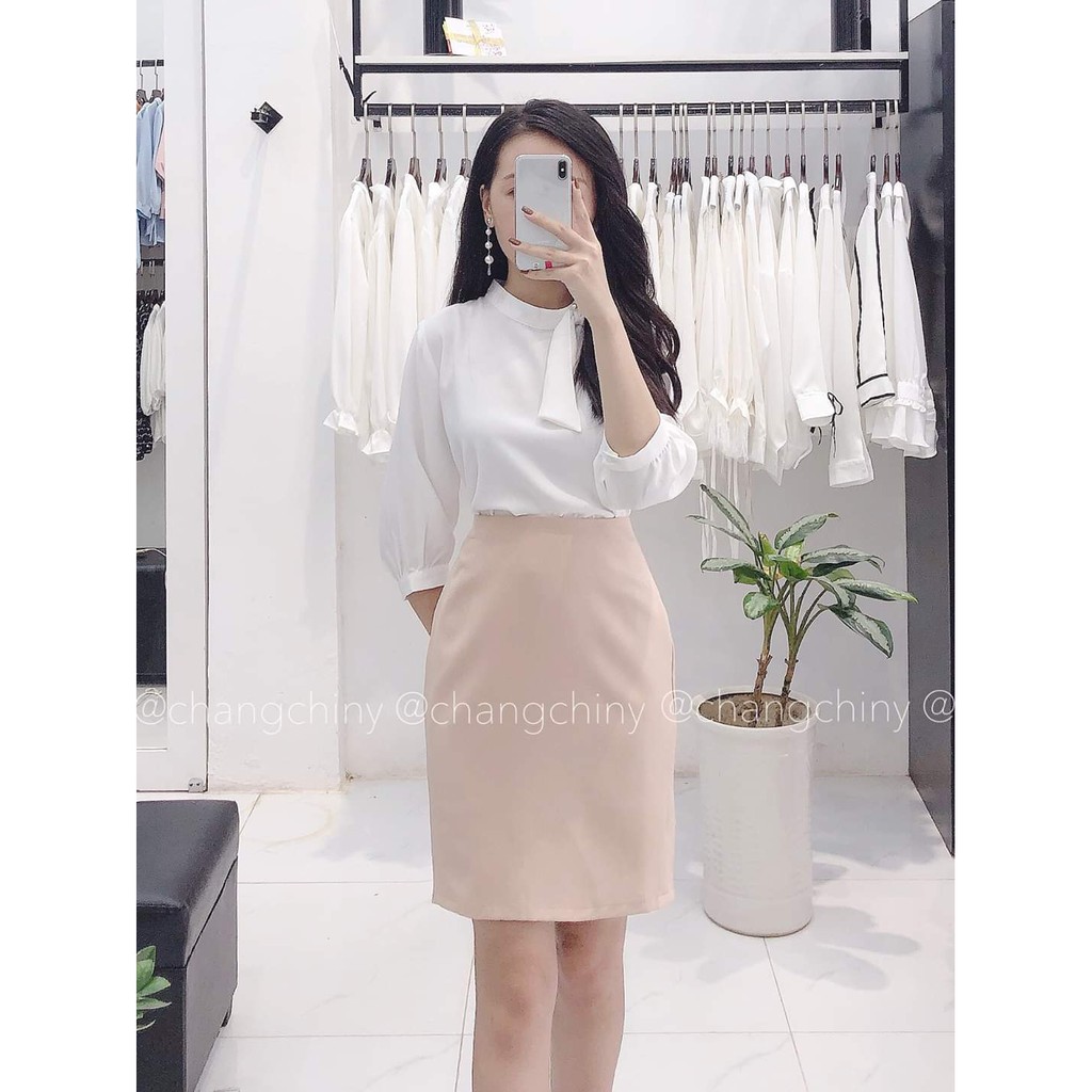 M13-Chân bút chì màu be dáng suông xinh xắn | BigBuy360 - bigbuy360.vn