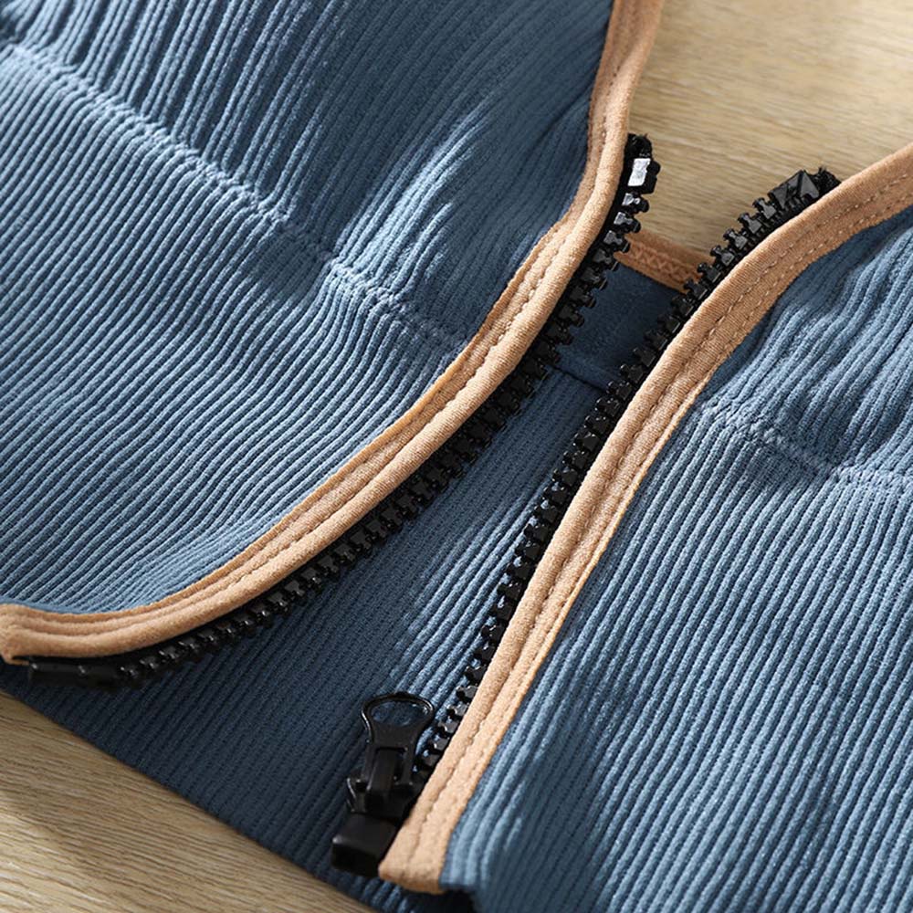 Áo Ngực Không Đường May Cổ Chữ V Có Khóa Kéo Hở Lưng Gợi Cảm Cho Nữ