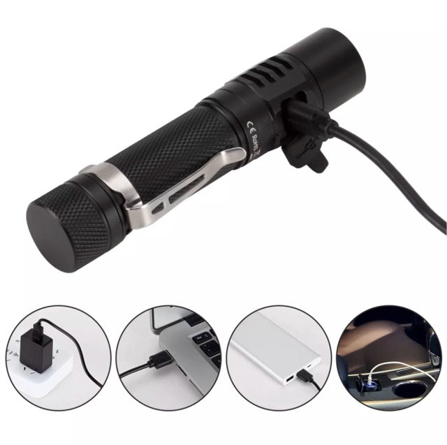 Sofirn SC31B Mới Đèn Pin Led Sạc Được Bằng USB Flashlight 18650 1000lm Nhỏ Gọn Siêu Sáng 5 Chế Độ Hoạt Động