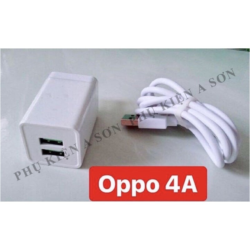 Bộ sạc nhanh Quick charge oppo 4A, BẢO HÀNH 12 THÁNG 1 ĐỔI 1, 2 CỔNG USB TIỆN DỤNG, CHÂN SẠC MICRO