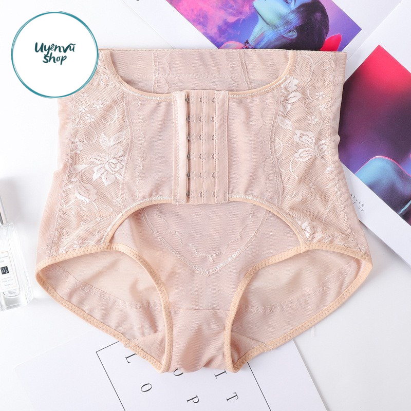 Quần gen nịt bụng - Móc cài giảm mỡ, giảm eo định hình vòng 2 cực chuẩn