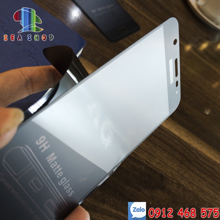 Kinh cường lực Samsung J7 Prime SM-G610 - Kính chống vân tay - Kính 9D full màn hình - Kính trong suốt
