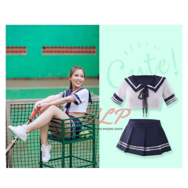 [BIGSIZE 100KG_FREESIZE Có tất]_DN25_Set bộ cosplay nữ sinh trung học | BigBuy360 - bigbuy360.vn