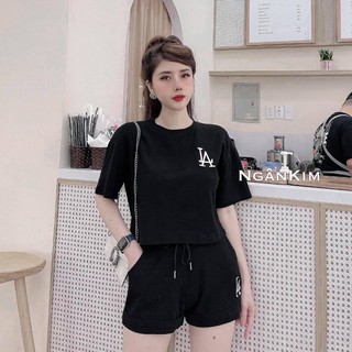 Sét áo phông LA quần đùi gập gấu-HX
