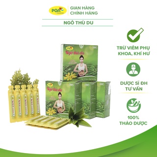 Ngô Thù Du PQA Thành Phần Thiên Nhiên Hỗ Trợ Giảm Khí Hư, Viêm Phụ Khoa Ở Phụ Nữ Hộp 10 Ống