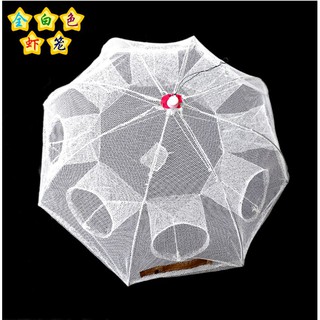 Lồng ô bát quái đánh bắt cá 8 cửa trắng