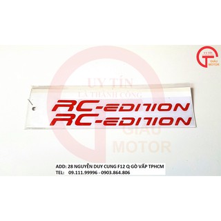 CẶP TEM PHẢN QUANG DÁN PHUỘC RC EDITION MÀU ĐỎ