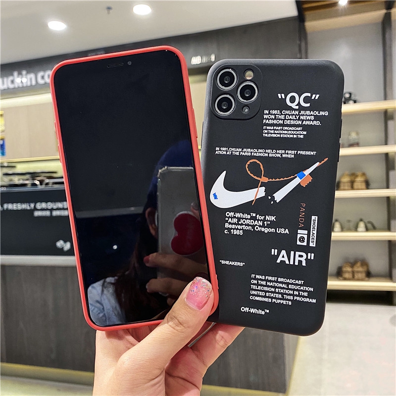 Ốp điện thoại họa tiết Nike tinh tế cho iPhone 11 Pro Max XS Max XR X 7 Plus 8 For iPhone 12 Pro Max