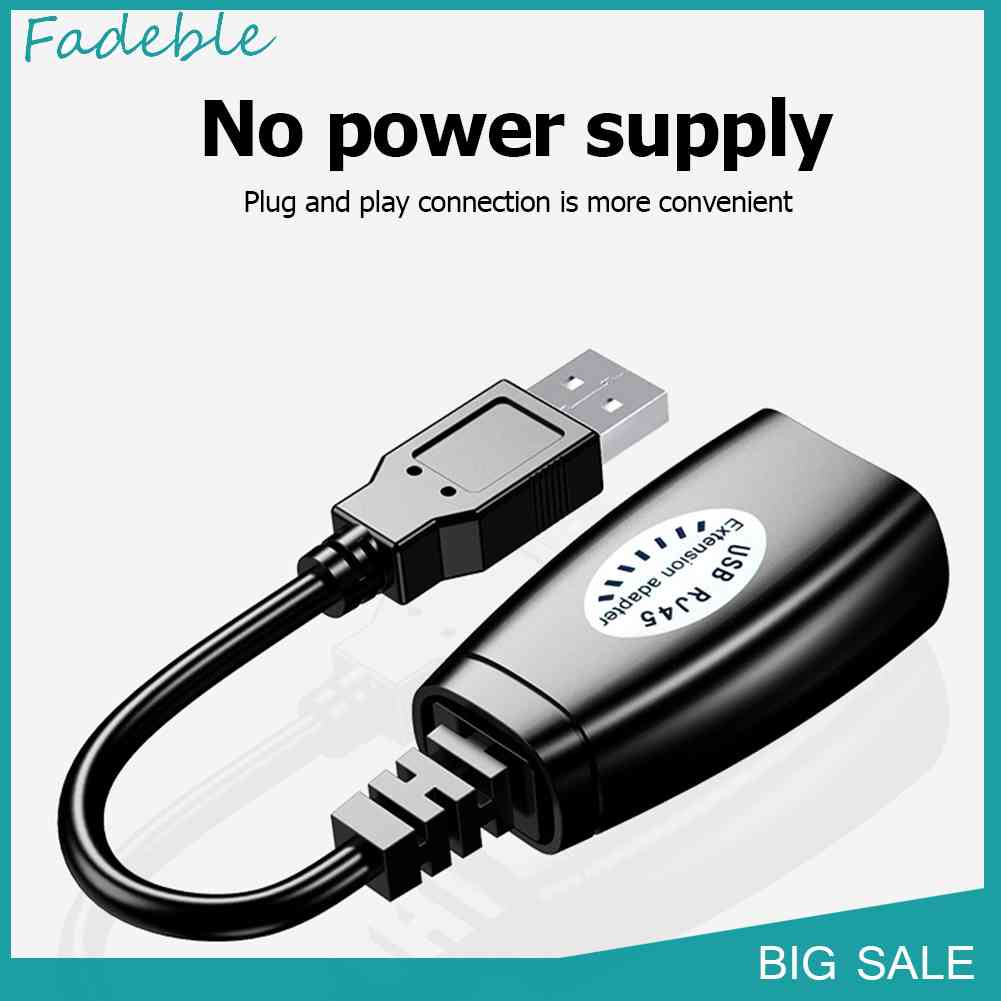 Cáp Khuếch Đại Tín Hiệu Mở Rộng HW-RJ11 USB Sang RJ45 Network LAN