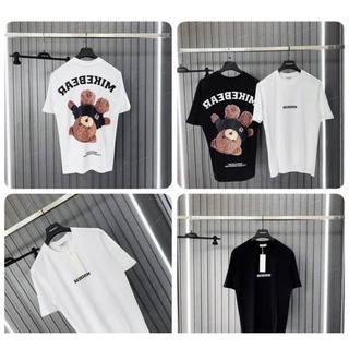 Áo thun tay lỡ gấu MIKE.BEAR form rộng đẹp HARIQUEEN- Áo thun tay lỡ Unisex nam nữ kiểu hàn quốc vải cotton