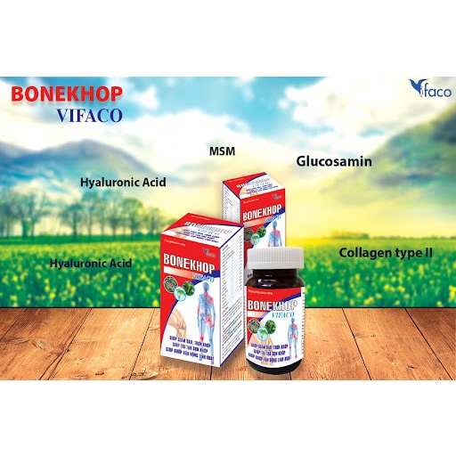 Bonekhop VIFACO hỗ trợ giảm đau khớp, thoái hóa khớp hộp 60 viên NT029