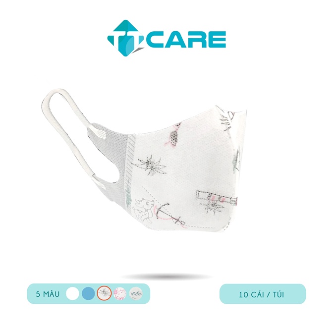 Khẩu trang trẻ em 5D TT Care  kháng khuẩn, ngăn ngừa bụi hiệu quả