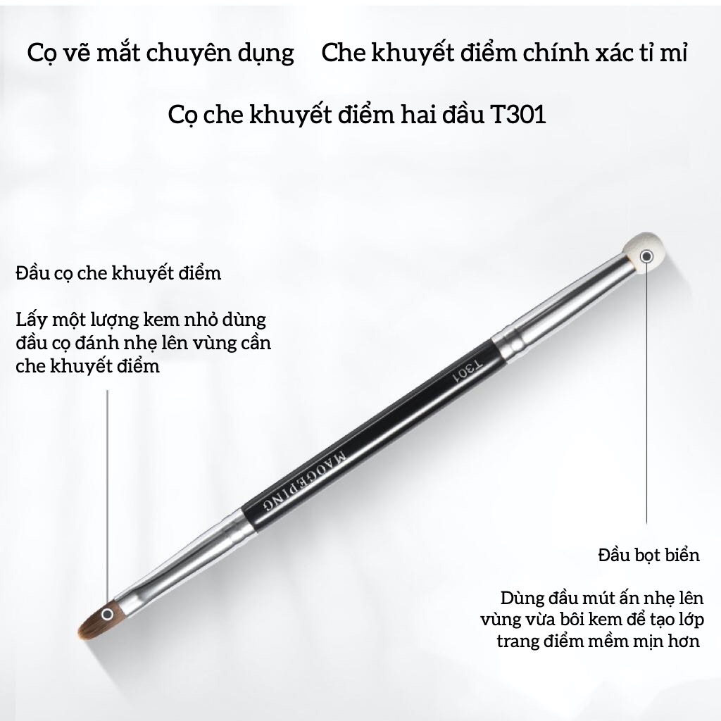 Bảng Kem Che Khuyết Điểm Hai Màu Sắc Độ Chính Xác Cao Che Phủ Quầng Thâm Vết Mụn Bọng Mắt Mao Geping