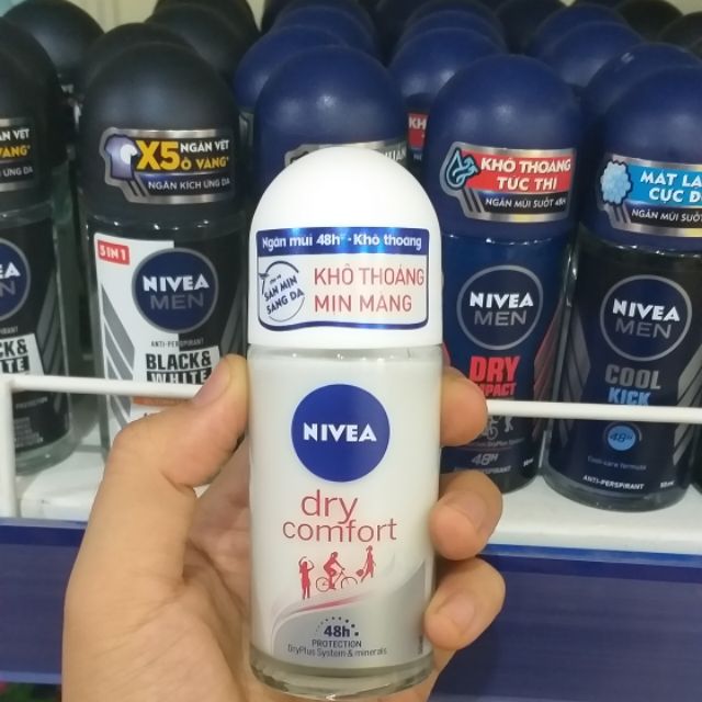 Lăn Ngăn Mùi NIVEA COMFORT Khô Thoáng 50ml