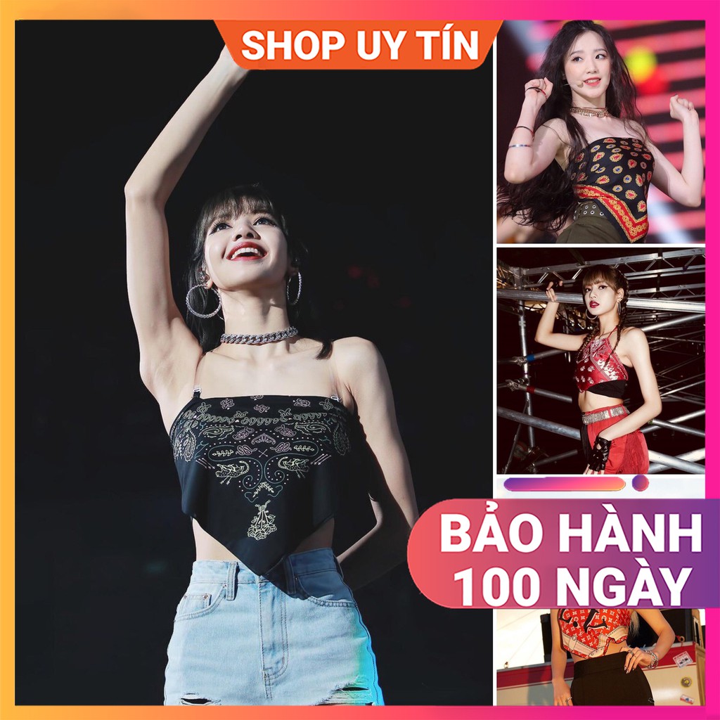 Khăn bandana quấn làm áo BLACKPINK khăn turban vụa vuông quàng cổ nữ đẹp cao cấp phong cách Hàn Quốc