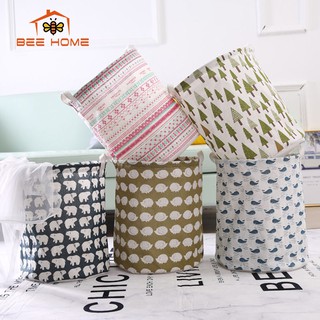 Giỏ vải đựng đồ giặt đựng đồ chơi - Giỏ vải đựng đồ chơi/quần áo giặt đồ đa năng tiện dụng in họa tiết xinh xắn