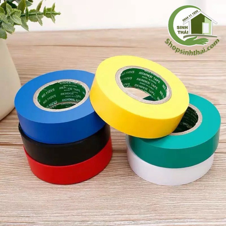 Cuộn băng keo simili 3F6 màu xanh lá, vàng, đỏ, xanh dương - chọn màu