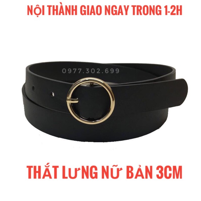 Thắt lưng nữ - Dây nịt nữ mặt tròn loại đẹp
