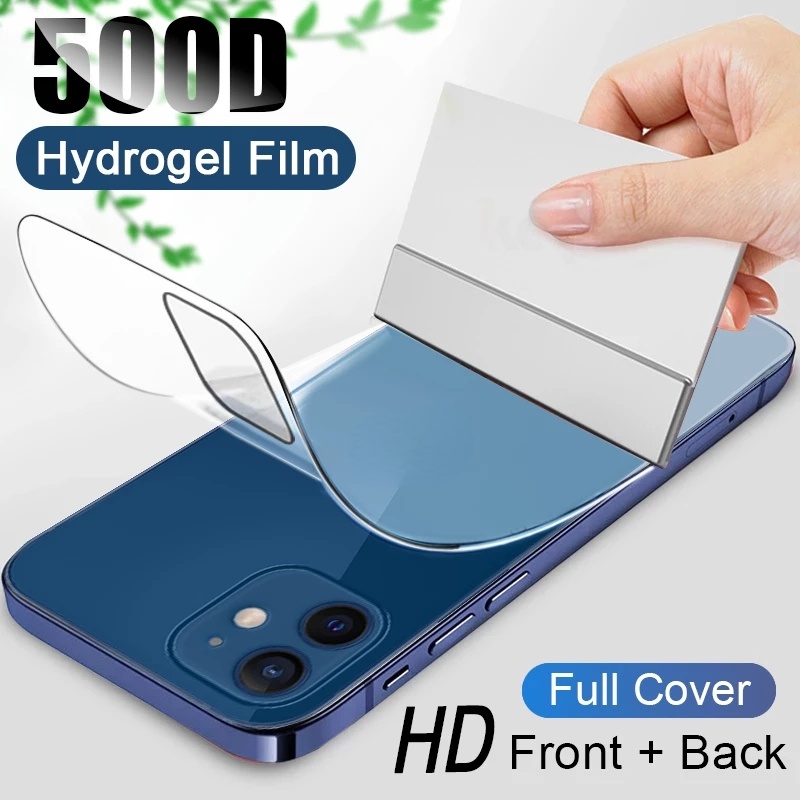 Phim dán Hydrogel trong suốt bảo vệ toàn diện mặt trước và sau cho for iPhone15Pro Max 14 Pro Max 13 ProMax  11 12 Pro MAX 7 8 6s 6 Plus SE 2020 XR X XS