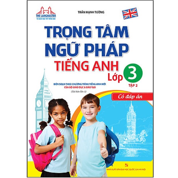 Sách - ComBo Trọng Tâm Ngữ Pháp Tiếng Anh - Lớp 3 - Tập 1 + Tập 2 (Có Đáp Án)