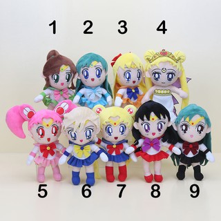 Sailor moon Đồ chơi nhồi bông Hình Thủy Thủ Mặt Trăng Sailor Moon Plush Doll Moon Venus Jupiter Mercury Uranus Pluto Mars Stuffed toy Girl gift