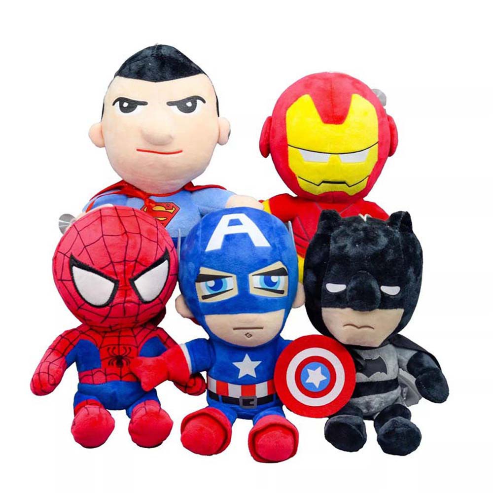 JESTINE Anime Anime Plush Toys Christmas Gifts Movie Dolls Marvel Avengers Iron Man Superman For Kids Movie Stuffed Toys Soft Toy Plush Toys