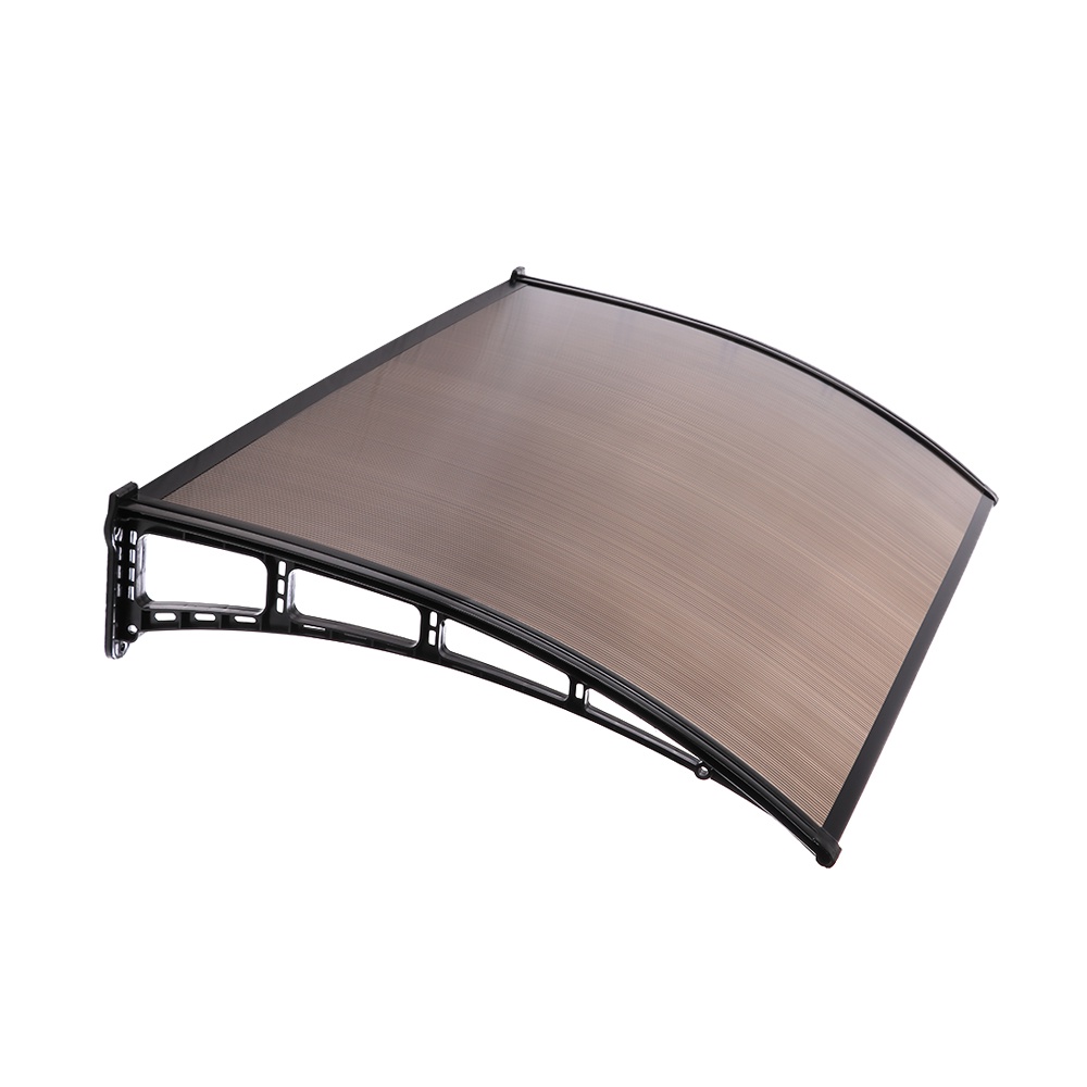 HomeBase SUNSHIELD tấm che mái hiên cửa che cục nóng máy lạnh bằng nhựa Polycarbonate 60x100cm màu nâu