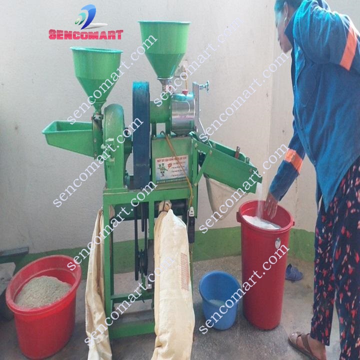 Sàng nghiền bột mịn chuyên gắn máy xát lúa TOÀN PHÁT