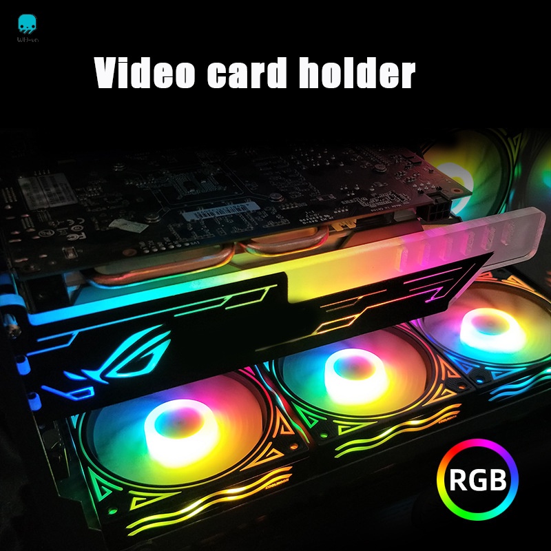 Khung giá đỡ card đồ họa Led acrylic GPU RGB đồng bộ hóa sử dụng ánh sáng điều chỉnh video DIY | WebRaoVat - webraovat.net.vn