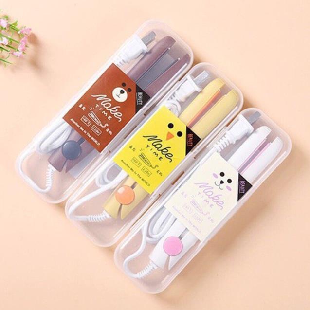 Máy ép ,uốn ,duỗi tóc mini nhỏ gọn tiện lợi sẵn hàng
