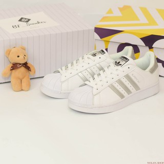 Giày Sneaker Adidas SuperStar Trắng Bạc (fullbox + freeship)