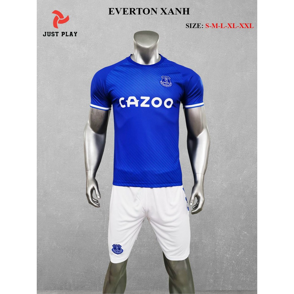 Bộ áo bóng đá Everton xanh sân nhà 2021