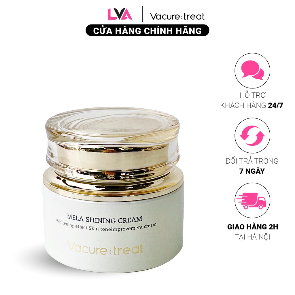 Kem Mờ Nám Tàn Nhang, Dưỡng Trắng Chuyên Sâu Vacure:treat Mela Shining Cream 60g