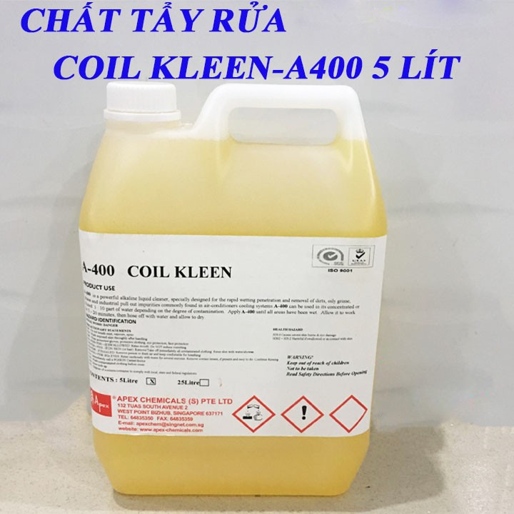 CKL5L-Chất tẩy rửa Coil Kleen - A400 thể tích 5 lít