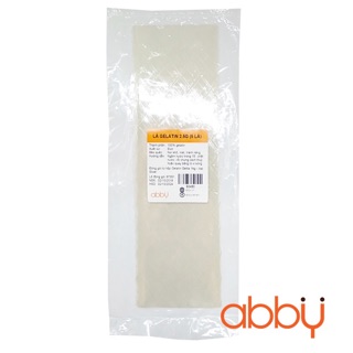 Combo lá gelatin làm bánh 2.5g/lá