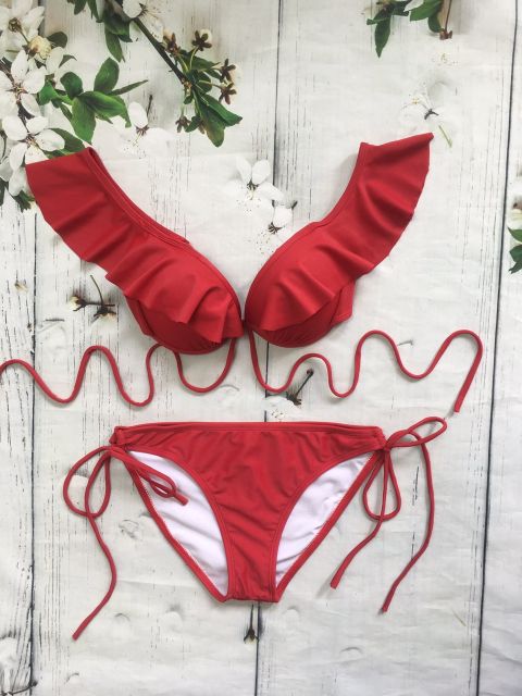 Bikini cánh tiên cam đất dạng cúp ngực( nhiều màu)