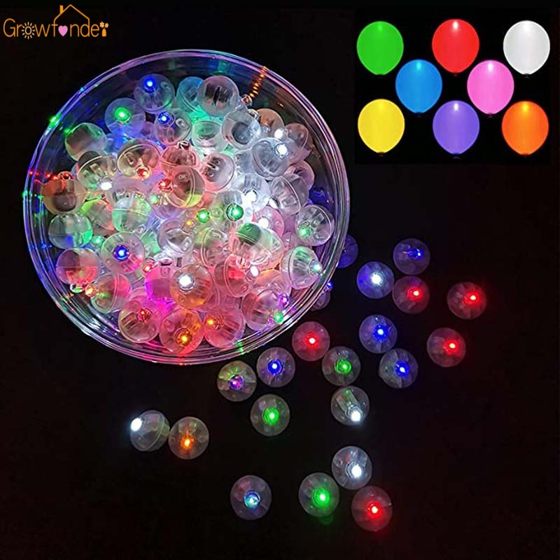 10 đèn LED bong bóng nhiều màu sắc dùng để trang trí tiệc cưới / sinh nhật tiện lợi