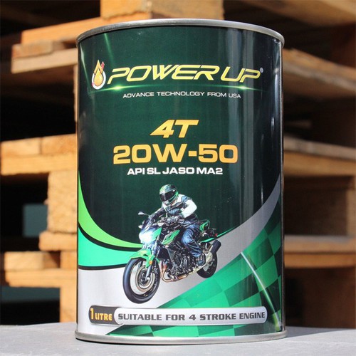 NHỚT POWER UP SEMI SYNTHETIC 4T 20W50 DÀNH CHO XE TAY GA 1L