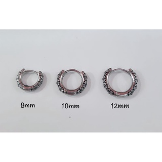 Khuyên tròn đeo Tai vòng tròn kiểu Chrome Hearts