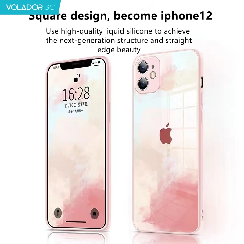 Ốp Điện Thoại Màu Nước Thời Trang Cho Điện Thoại Iphone 12 11 Pro Xs Max Mini Xr X 8 7 Plus Se2020 | BigBuy360 - bigbuy360.vn